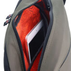 Shoulder bag with flap khaki (Geyser)